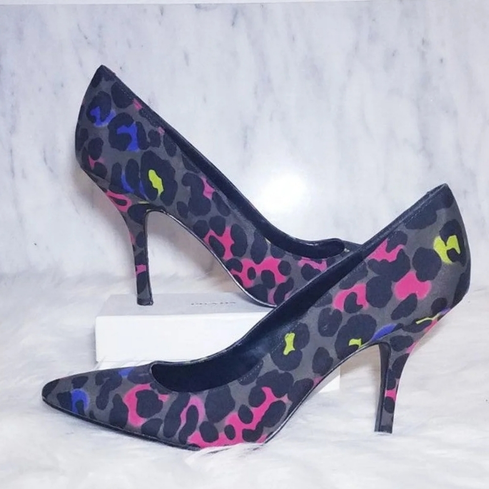 Nine West Heels Cheetah Rainbow 10 Pumps